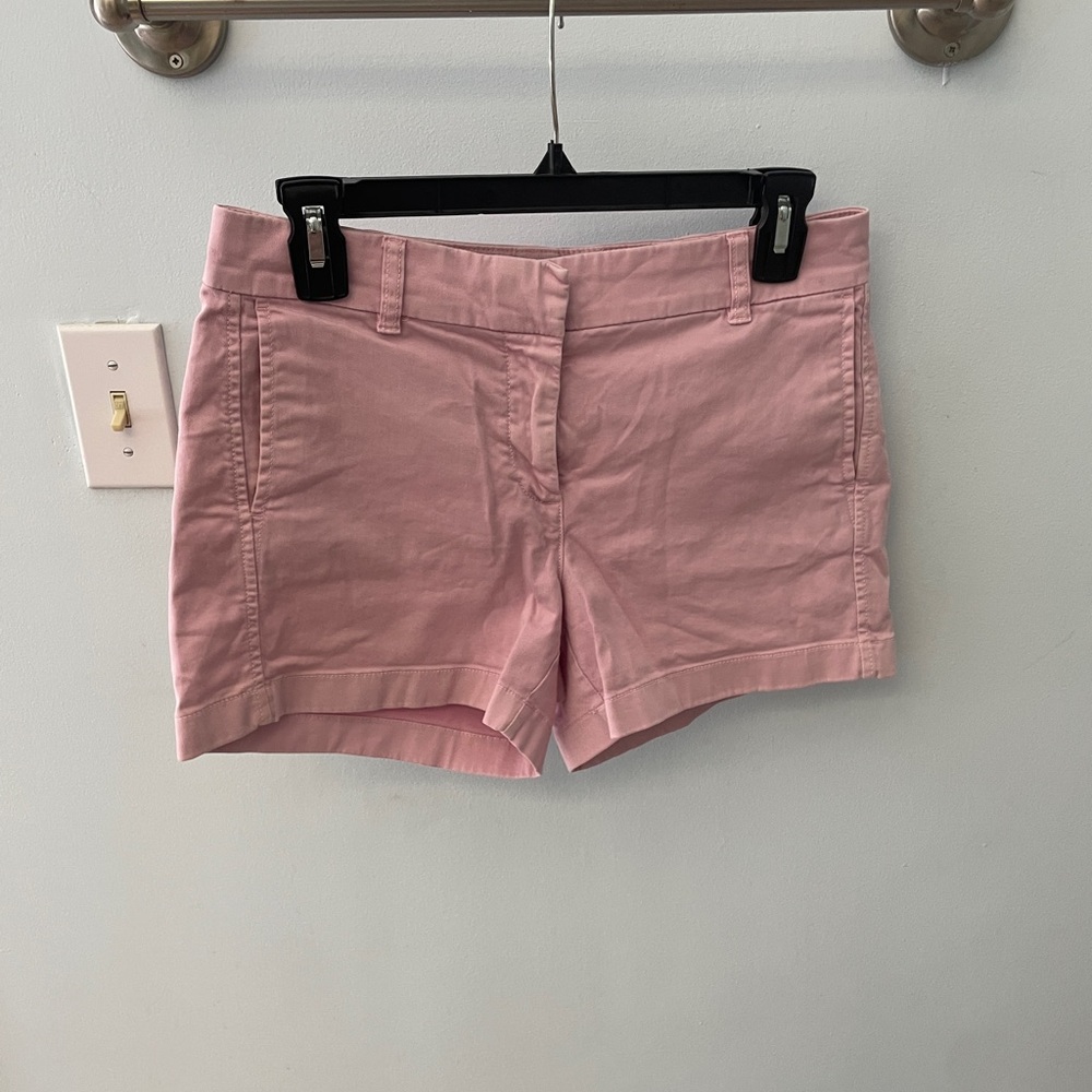 J. Crew 4" stretch chino short in Sun-drenched Peony Pink